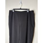 Chico's  Design Women Size 3 US 16 Dress Pants Black Side Zip Pallazo Pants Career Photo 1