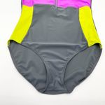 Athletech‎ One Piece Swimsuit Womens 16 Colorblock Full Coverage Sporty Beachy Photo 5