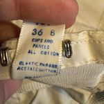 Vintage Goddess White Embroidered Bustier Corset Cotton Made in US Padded 36B Size undefined Photo 3