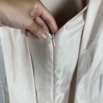 Alfred Sung  Evening Gown Off the Shoulder Satin Dress Trumpet Champagne Nude 4 Photo 8