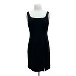Hugo Buscati  Black Silk Sheath Dress Size 6 Photo 8