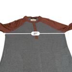 prAna  Cozy Up Henley Vintage Blue Heather Raglan Half Sleeve Dress‎ Sz M Pockets Photo 11