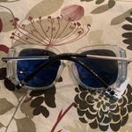 Authentic BOUCHERON 54 glitter oversized Square Swarovski crystals sunglasses Silver Photo 11