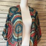 Diosa  Abstract Print Kimono Cardigan Photo 2
