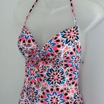 Old Navy Colorful Geometric Halter Swimsuit Size Small Photo 2