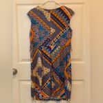 Dressbarn Multicolor Geometric Print Sheath Dress. Size Photo 1