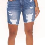 Encore jeans Medium Wash Distresed Bermuda Shorts Photo 0