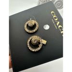 Coach Nwt  Open Circle Halo Stud Earrings Photo 3