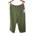 Anthropologie  Audra Utility Pants New With Tags Size 28 Linen Blend Photo 3