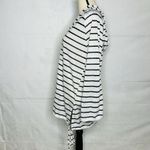 Kona Sol  Long-Sleeve Striped Cover-Up Dress Size S Hooded Semi-Sheer Tie Hem Photo 4