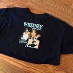 Whitney Houston Cropped Graphic Tee Album Covers Pop R&B Size XL in excellent co Photo 5