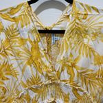 Blue Island  Yellow Floral Beach Dress Coverup XS Photo 1