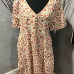 Old Navy 🍒 BABYDOLL SUNDFLOWER BOHO DRESS SIZE LARGE🍒 Photo 1