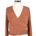 Le lis Collection Textured Wrap Sweater Pink Size Medium Photo 1