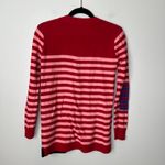 CAbi Picnic Cardigan Sweater Mixed Red Pink Black Blue Stripes Size XS Photo 7