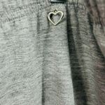 Hanes Loveable Grey Lounge Set Pink Rhinestone Heart Womens 22/24W Photo 9