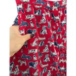 Cath Kidston London Squiggle Dog Print Button Down Mini Skirt Pockets Red Size 8 Photo 6