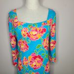 Lilly Pulitzer ‎ Newport Knit Shift Shirt Dress Floral Bootyinere Beach Coastal L Photo 1