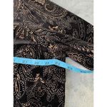 Elementz  Twinset Black Metallic Gold Bronze‎ Paisley Print Collarless Jacket 2X Photo 8