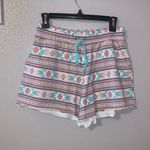 Range by Rock & Roll Denim Aztec Print Pull On Shorts Pink Size M Photo 0
