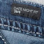 Nine West Date Night Fit Capri Blue Jeans Womens 8/29 Denim Embellished Flaps Photo 4