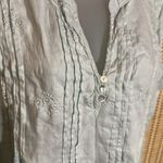 Saint Tropez West  Pale Mint Green or Sky Blue Tunic Length Sleeveless Top Large Photo 3