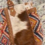 Myra Bag Cowhide & Leather Purse Bag Aztec Western Texas Nashville NWT Brown Photo 8
