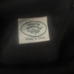 Laura Ashley  Vintage Embellished Beaded Size 6 Black Knee Length Long Sleeve 80s Photo 3