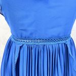 Lulus  Never A Dull Moment Chiffon Dress Women XLarge Pleated Flowy Romantic Midi Photo 2