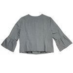 Apt. 9  Blazer Womens 16 Gray Button Up Lined 3/4 Bell Sleeve Office Chic EUC Photo 5