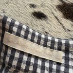 CREATURES OF COMFORT Gingham Pants Size 4 Black Photo 1