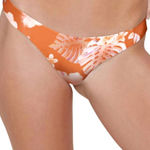 Stone Fox Swim  Malibu Moderate Bikini Bottom In Sfs Kuu Lei Size M Orange Photo 0