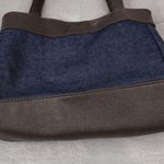 Gold Coast Blue Denim Faux Leather Shoulder Bag Photo 11