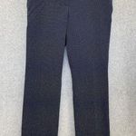 Ann Taylor Women's Pants Blue Micro Dotted Size 4 Straight Leg Photo 0