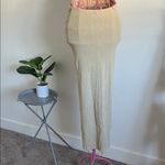 Beige Sleeveless Cutout Dress Size M Photo 3