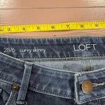 Ann Taylor  Loft 28/6 Curvy Skinny Blue Denim Jeans Photo 5