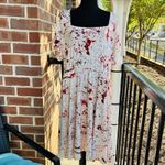 Torrid Size 2 Blood Splatter Halloween Dress Costume Short Sleeve Gothic Horror Photo 1