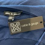 Cable & Gauge Women’s New blue long sleeve wide neck soft knit sweater size xl Photo 5