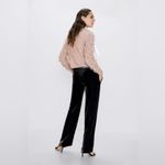 ZARA  Pink Ruffled Glitter Sweater - S Photo 5