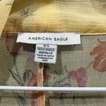 American Eagle Yellow Floral Kimono Duster Photo 1