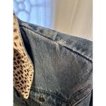 Vintage 90s Grunge Animal Print Indie Casual Oversized Denim Jean Jacket Size 10 Photo 5