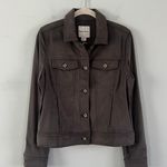 Tommy Bahama NWT Salina Sands Faux Suede Gray Jacket Photo 2