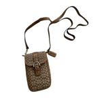 Coach  Vintage Brown Logo Buckle Mini Crossbody Bag Photo 3