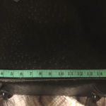 Black Faux Leather Weekend Travel Bag. Photo 4