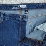 Carhartt  18 Tall Rugged Flex Relaxed Fit Women’s Jeans Stretch Work Denim Blue Photo 2