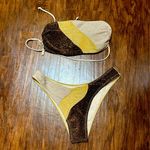 NWT Tricolor Glitter Bikini Size M Photo 1