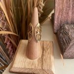 Stainless Steel IP Gold(Ion Plating) Open Design Ring Size 6 Gold Photo 3