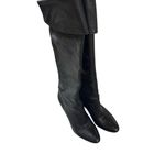 Calvin Klein  Catrice Black Leather Heeled Boots Photo 2