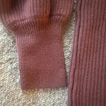 Wilfred Aritzia  Rebecca 100% Merino Wool Turtleneck Sweater Dress in Mauve Size Photo 3