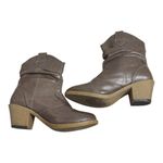 Charles Albert Mocha Western Cowboy Mid Calf Boots Women’s 10 Faux Leather Photo 4